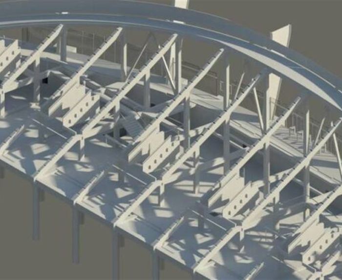 BIM model nosné konstrukce stavby