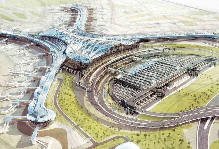BIM model interiéru terminálu letiště Abu Dhabi