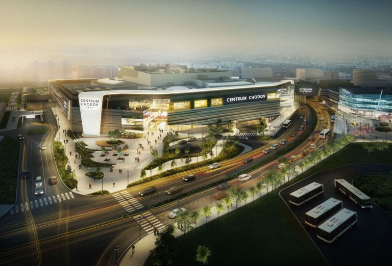 BIM model dostavby obchodního centra Centrum Chodov