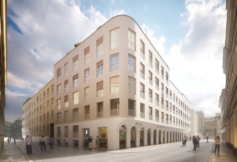 BIM model městského bloku Nové Lauby v Ostravě