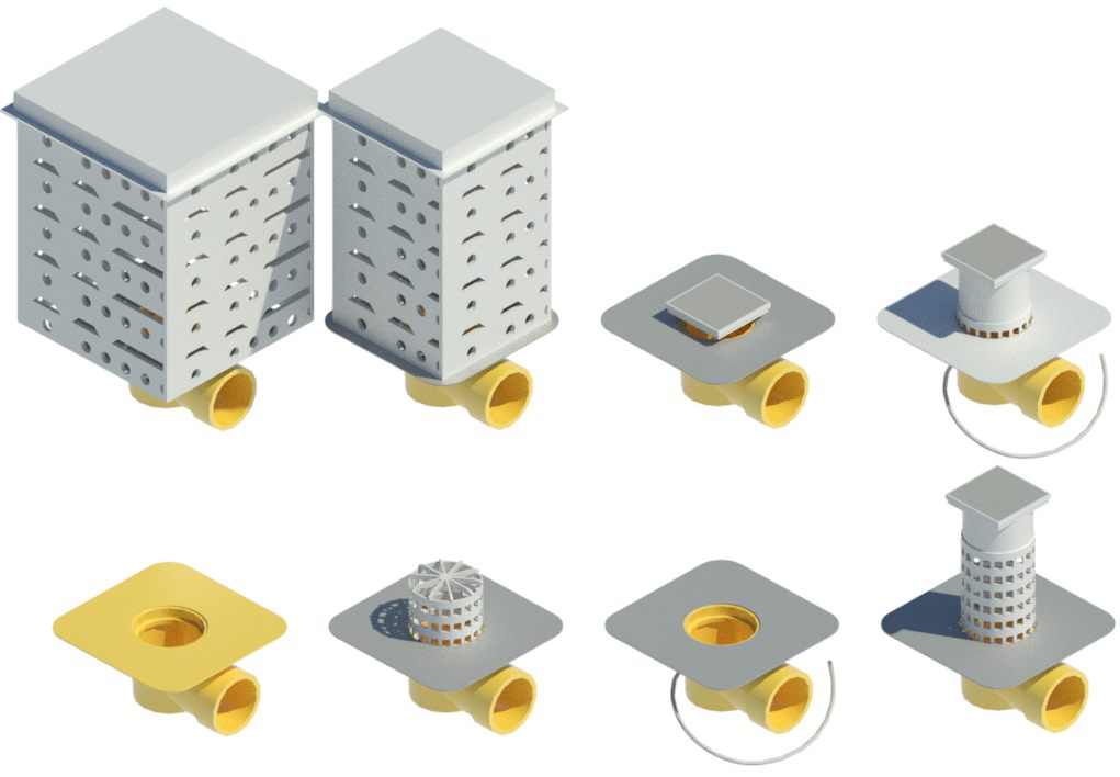 BIM rodiny střešních vpustí pro Autodesk Revit